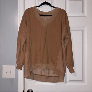 Aerie Oversize V Neck Sweatshirt